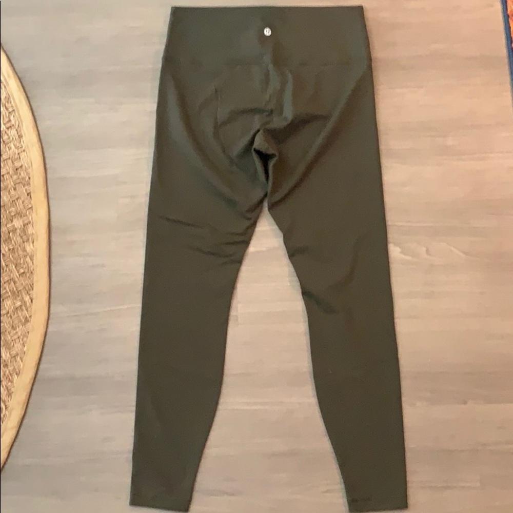 7/8 align Lululemon leggings hunter green